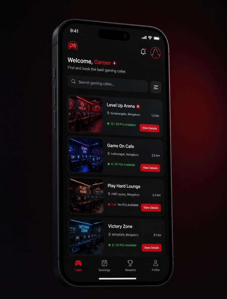 BookMyConsole mobile app screenshot